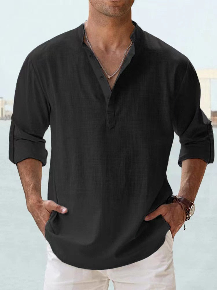 Men's linen T-shirt