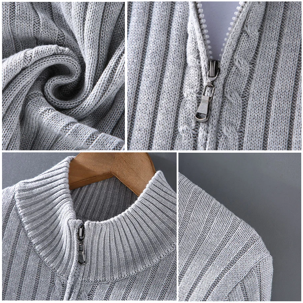 Marco men's cotton zip cardigan
