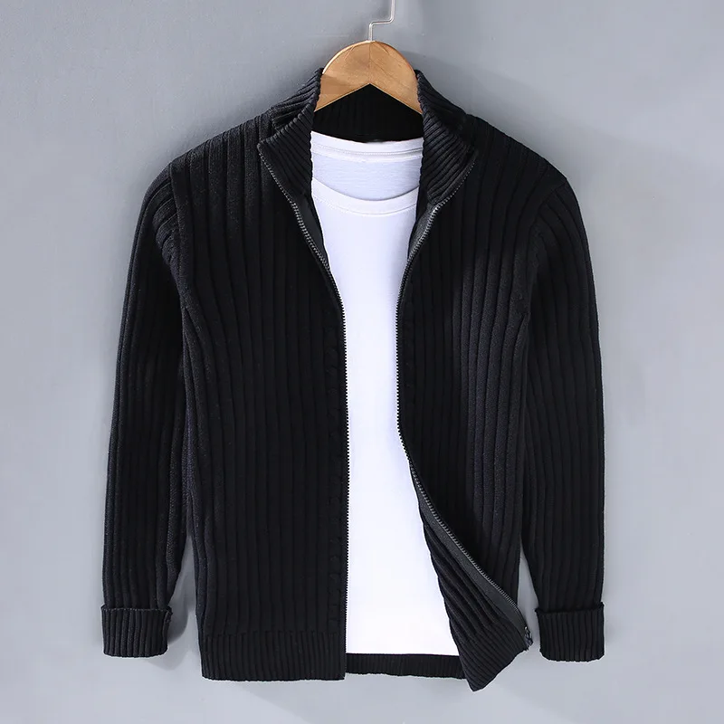 Marco men's cotton zip cardigan
