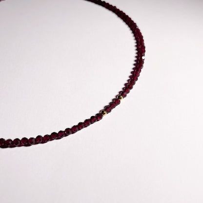 LUMINÈ — Garnet Necklace